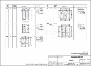 Ведомость окон и оконно­дверных конструкций