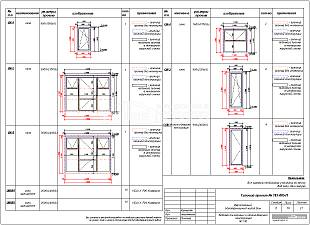 Ведомость оконных и оконно-дверных конструкций
