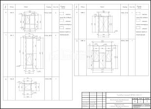 Ведомость окон и оконнодверных конструкций