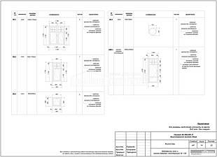 Ведомость окон и оконно-дверных конструкций